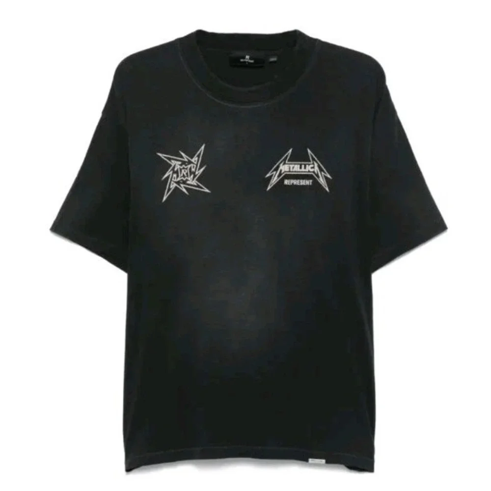 REPRESENT X Metallica 40yr Anniversary T‎ Shirt Men M Black Rock Moto Grunge EUC